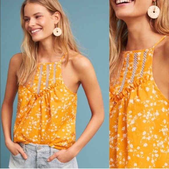 Anthropologie Maeve Martell Halter Top - Picture 2 of 6